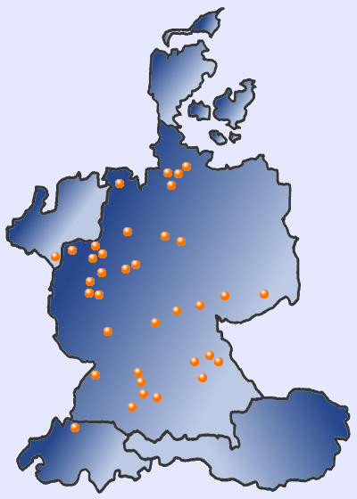 Landkarte Transcoop09 in Europa
